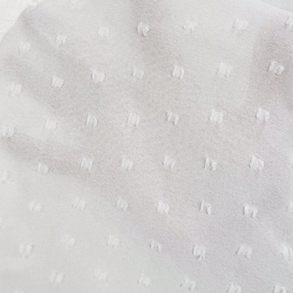 White Cute Women's V-Neck Puff Sleeve Blouse - Picture 7 of 7